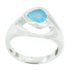 Genuine Gems Faincy Faceted Chalcedony rings
