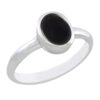 Nice Gemstone  Oval Cabochon Black Onyx ring